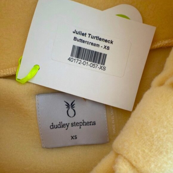 Dudley Stephens Juliet Turtleneck Buttercream Vello Fleece XS NWT - Picture 2 of 8